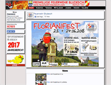 Tablet Screenshot of feuerwehr-bludesch.com